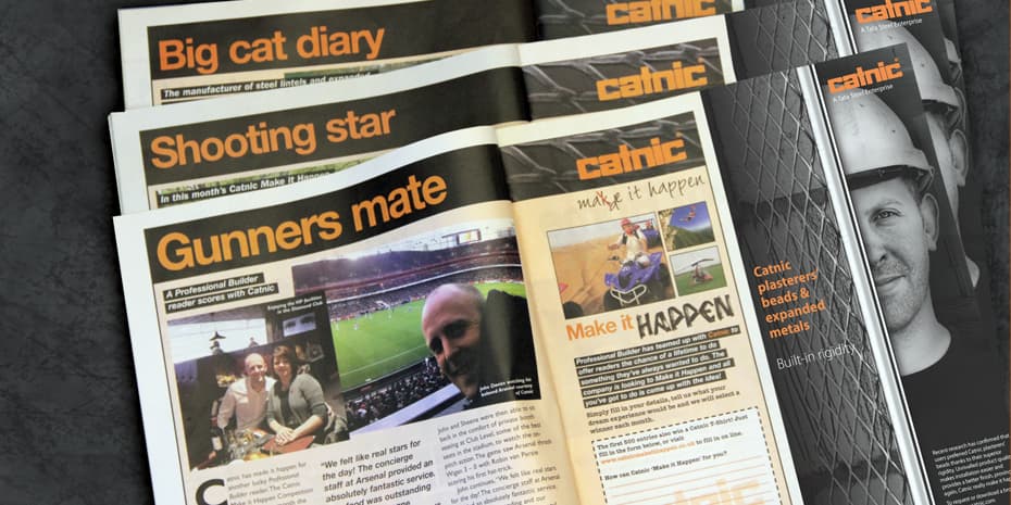 Catnic article in a magazine