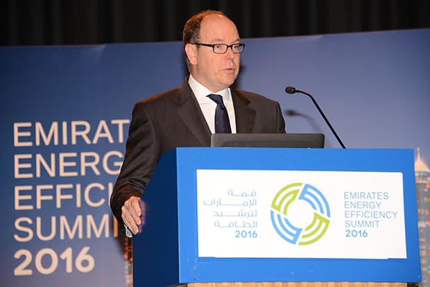Prince Albert ll speaking