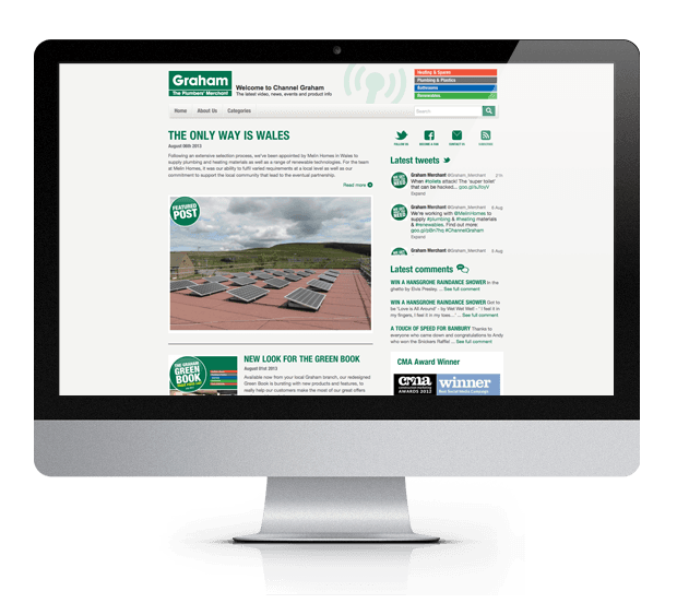 Graham website homepage