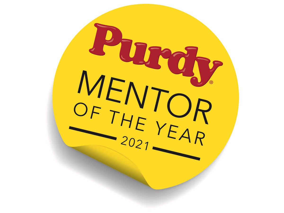 Purdy mentor of the year logo
